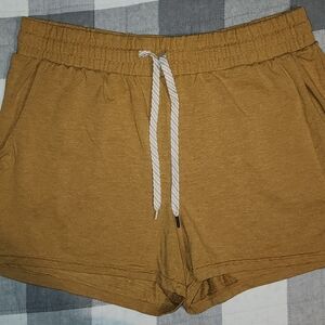 Women's Mustard Yellow Casual Shorts